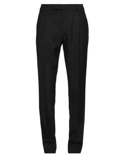 Lardini Man Pants Black Size 34 Viscose, Wool