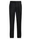Lardini Blue Belt-loop Trousers In Black