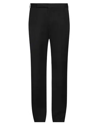 Lardini Man Pants Black Size 38 Viscose, Silk