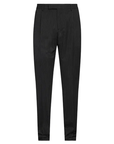 Lardini Man Pants Black Size 40 Wool, Elastane