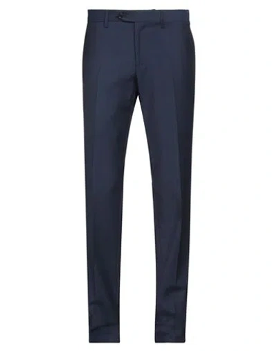 LARDINI LARDINI MAN PANTS BLUE SIZE 38 WOOL