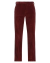 Lardini Man Pants Brick Size 40 Cotton, Elastane In Red