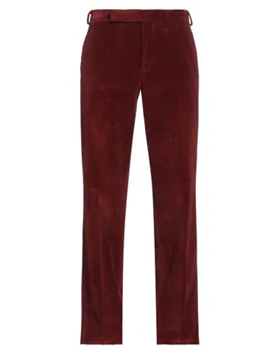 Lardini Man Pants Brick Size 40 Cotton, Elastane In Red