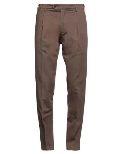 Lardini Man Pants Brown Size 40 Cotton