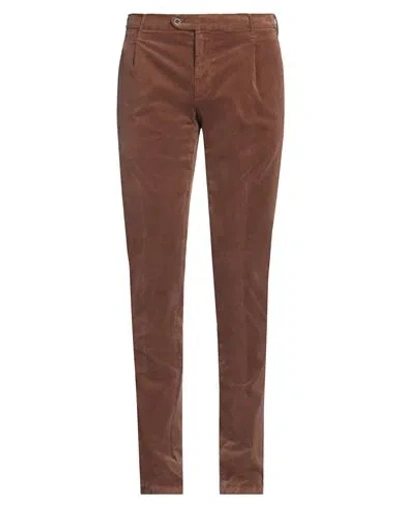 Lardini Man Pants Brown Size 30 Cotton, Elastane