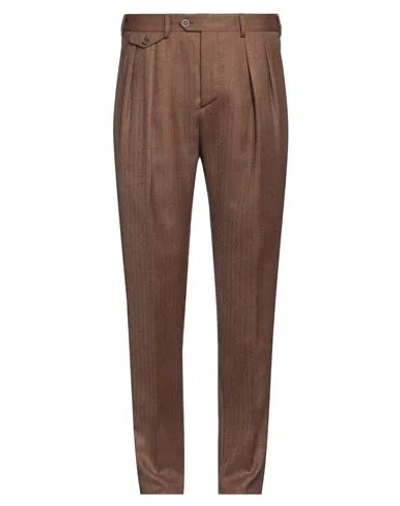 Lardini Man Pants Brown Size 42 Wool