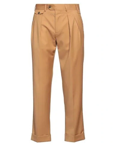 Lardini Man Pants Camel Size 32 Wool In Beige