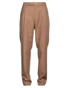 Lardini Man Pants Camel Size 34 Wool, Mohair Wool