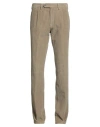 Lardini Man Pants Camel Size 38 Cotton, Elastane In Brown