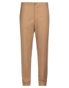 Lardini Man Pants Camel Size 38 Wool, Elastane