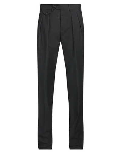Lardini Man Pants Charcoal Size 30 Wool In Grey