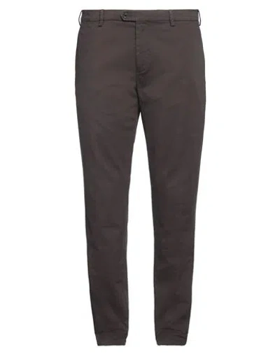Lardini Man Pants Charcoal Size 38 Cotton, Elastane In Gray