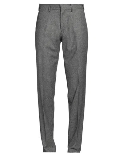 Lardini Man Pants Charcoal Size 38 Wool, Cashmere In Grey