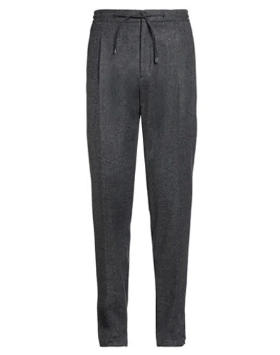 Lardini Man Pants Charcoal Size 38 Wool In Gray