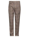 Lardini Man Pants Black Size 34 Cotton, Wool, Nylon, Acrylic, Polyester In Brown