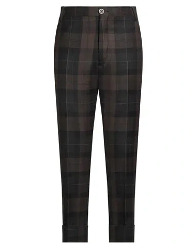 Lardini Man Pants Dark Brown Size 34 Wool