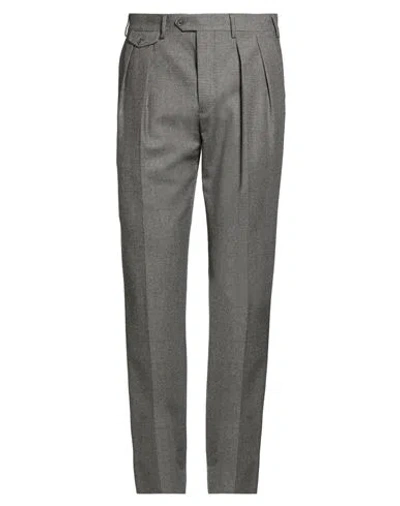 Lardini Man Pants Dark Brown Size 40 Wool, Cashmere