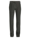 Lardini Man Pants Dark Green Size 30 Cotton, Elastane In Gray