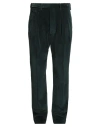 Lardini Man Pants Dark Green Size 40 Cotton, Elastane