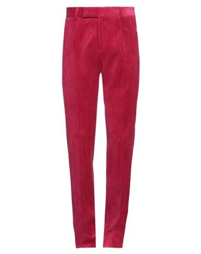 Lardini Man Pants Garnet Size 30 Cotton, Elastane In Red