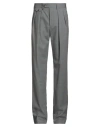 Lardini Man Pants Grey Size 30 Wool, Elastane In Gray