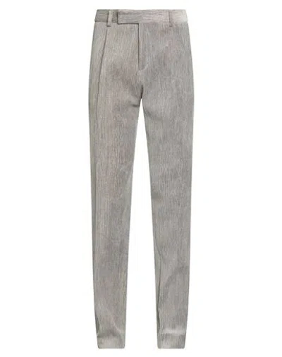 Lardini Man Pants Grey Size 38 Cotton, Elastane In Gray