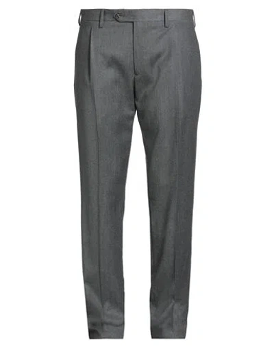 Lardini Man Pants Grey Size 38 Wool, Cashmere, Elastane In Gray