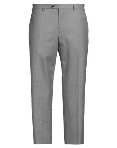 Lardini Man Pants Grey Size 40 Wool