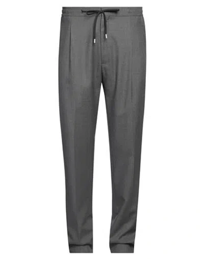 Lardini Man Pants Grey Size 40 Wool, Silk, Cashmere In Gray