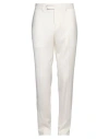 Lardini Man Pants Ivory Size 40 Wool In White