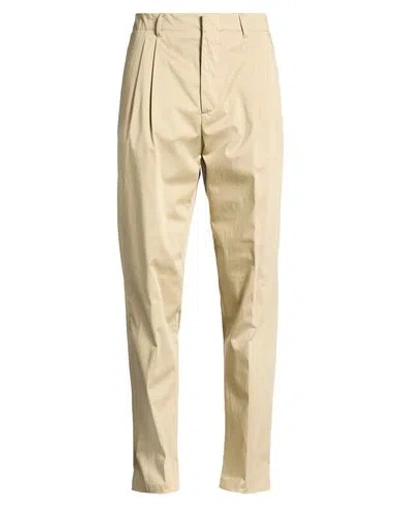 Lardini Man Pants Khaki Size 40 Cotton, Elastane In Brown