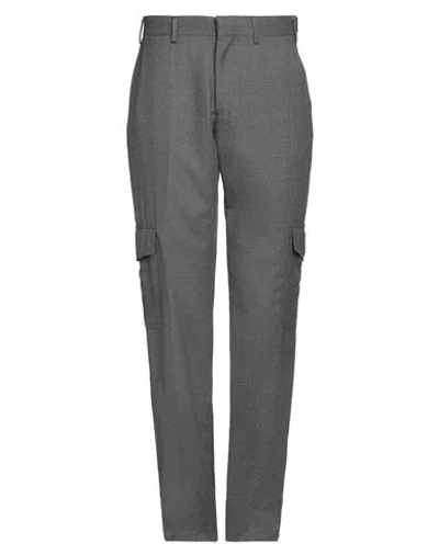 Lardini Man Pants Lead Size 36 Wool, Elastane In Grey