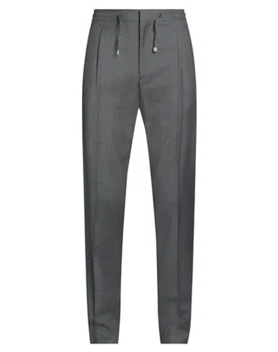 Lardini Man Pants Lead Size 38 Wool In Grey