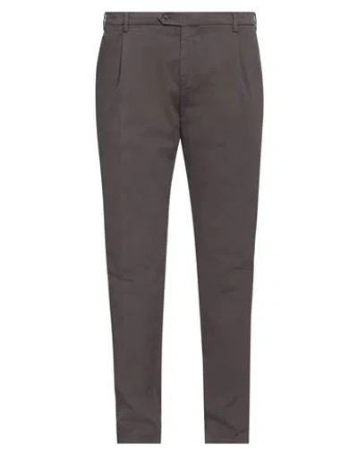 Lardini Man Pants Lead Size 40 Cotton, Elastane In Grey