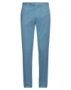 Lardini Man Pants Light Blue Size 40 Cotton, Elastane