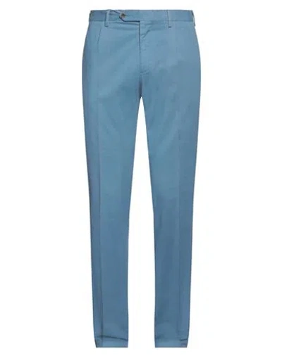 Lardini Man Pants Light Blue Size 40 Cotton, Elastane