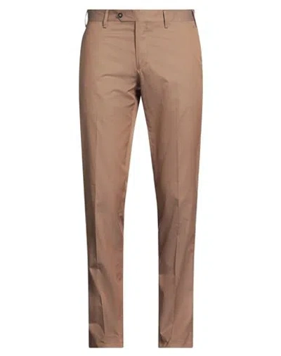 Lardini Man Pants Light Brown Size 38 Cotton In Beige
