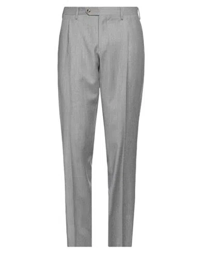 Lardini Man Pants Light Grey Size 36 Wool, Cashmere, Elastane In Gray