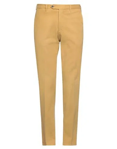 Lardini Man Pants Marigold Size 40 Cotton, Elastane In Yellow