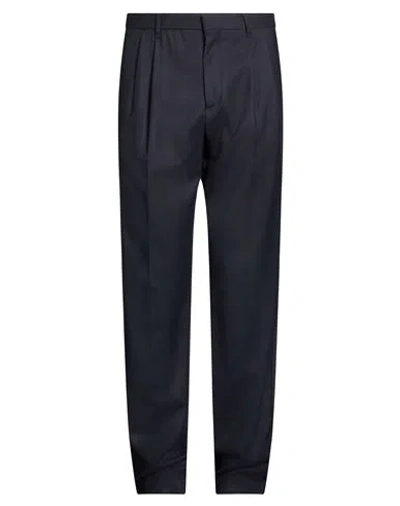 Lardini Man Pants Midnight Blue Size 28 Virgin Wool, Elastane