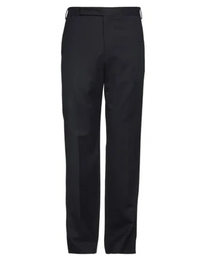 Lardini Man Pants Midnight Blue Size 34 Cotton, Elastane In Black