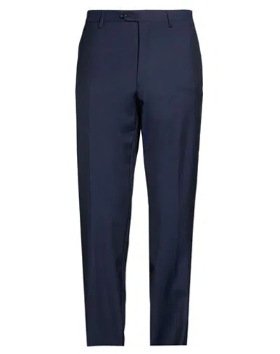 Lardini Man Pants Midnight Blue Size 34 Wool