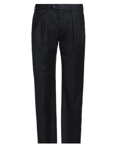 Lardini Man Pants Midnight Blue Size 38 Wool, Cashmere, Elastane In Black