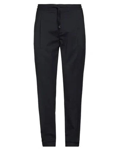 Lardini Man Pants Midnight Blue Size 38 Wool, Elastane