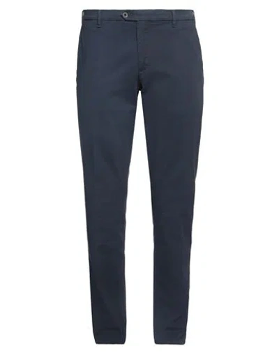 Lardini Man Pants Midnight Blue Size 40 Cotton, Elastane