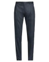 Lardini Man Pants Midnight Blue Size 40 Linen, Viscose, Elastane In Blue
