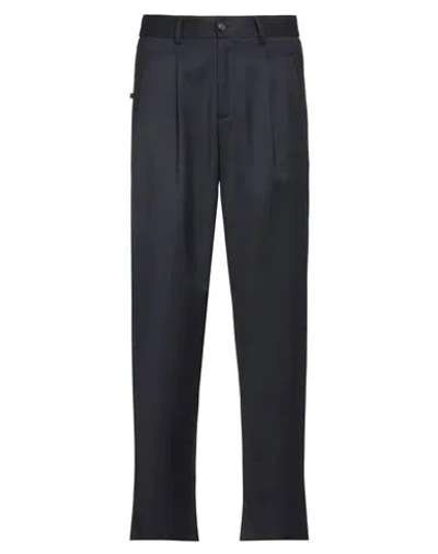 Lardini Man Pants Midnight Blue Size 40 Wool In Black