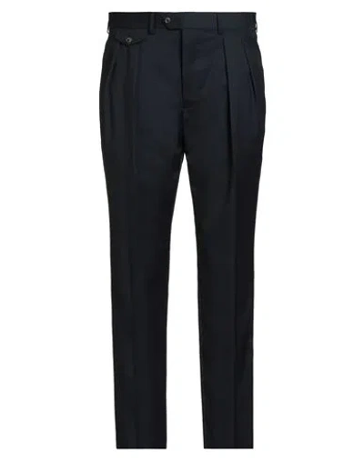 Lardini Man Pants Midnight Blue Size 40 Wool