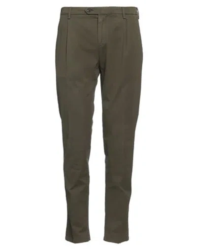 Lardini Man Pants Military Green Size 30 Cotton, Elastane