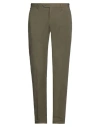 Lardini Man Pants Military Green Size 32 Cotton, Elastane